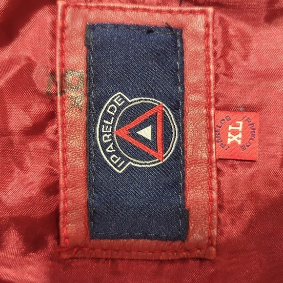 Iparelde Quilted Asymmetrical Maroon Quilted Moto Leather Jacket XS/S (label XL) - Picture 10 of 13